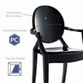 thumbnail image 5 of Modway Casper 18.5" Modern Plastic Dining Armchair, Black Finish, 5 of 5