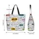 thumbnail image 5 of Fotbe Hello Bolsa Tote Estética de Lona con Estampado para Mujer - Bolsa Reutilizable de Hombro Casual para Vacaciones, Compras, Trabajo y Gimnasio, 5 of 8