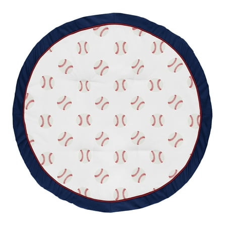 UPC: 0846480068945 | Baseball Patch Baby Fabric Playmat by Sweet Jojo Designs