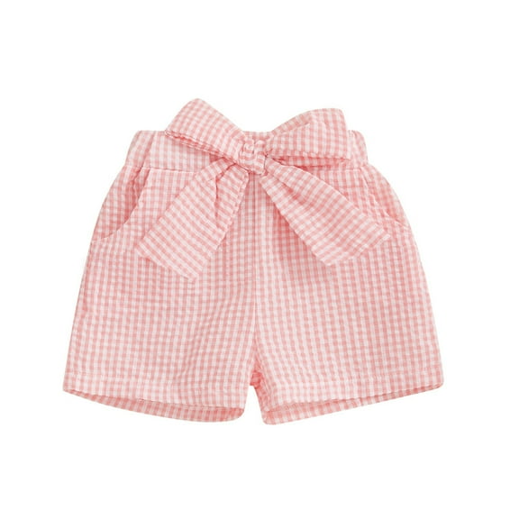 RUTAYY Toddler Baby Boy Girl Shorts Flower Shorts Summer Casual Bow Elastic Waist Shorts Bottoms Trouser Trendy Pants