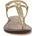thumbnail image 3 of Sam Edelman Women's Gigi Thong Sandal Amber Gold Metallic 7M, 3 of 5