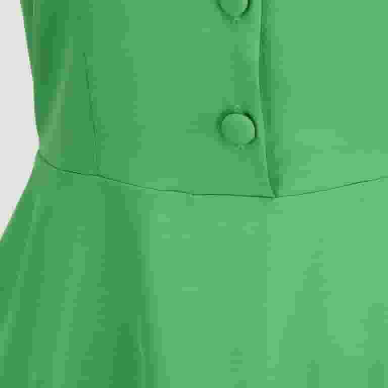 ワンピース PHILOSOPHY Women Mid Skirts 251G043807531415 GREEN Zunfeo Women Office Dress- Fit & Flare Dress Solid Elegant