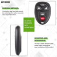 thumbnail image 4 of Étui Porte-Clés Télécommande Sans Clé 5 Boutons pour Buick Allure 2004-2012, 4 of 5