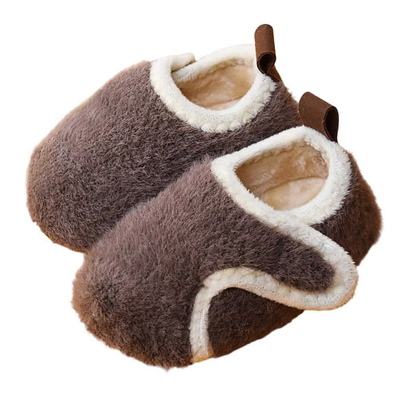 lnmuld Boots for Girls Baby Walking Socks Soft Soled Lined Indoor Floor Booties Warm Footwear for Toddlers and Kids Non Grip Design