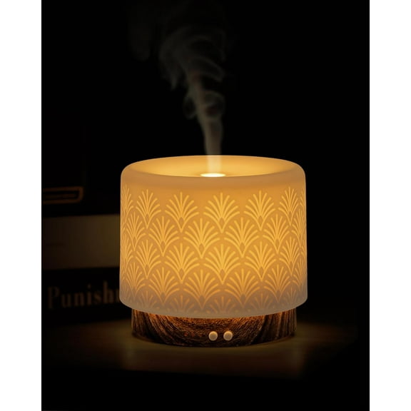 Essential oil diffuser, 110ML essential oil diffuser, suitable for large rooms, ceramic diffuser