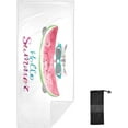 thumbnail image 2 of SKYSONIC Beach Towels 30"x60", Hello Summer Card Watermelon Cute Cat Sunglasses Camping Towels Sand Free Beach Towel, Large Beach Towels Quick Dry Bath Travel Towels Pool Yoga Beach Mat for Men Wome, 2 of 7