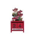 thumbnail image 4 of Calendario de cuenta regresiva de Navidad, Papá Noel, alce, muñeco de nieve, calendario de madera, adornos navideños, decoración de escritorio para el hogar, regalos de Año Nuevo, 4 of 4