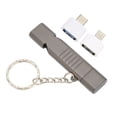 thumbnail image 1 of Whistle Flash Drive SOS al aire libre impermeable USB3.0 120dB sonido multifunción aleación de zinc U disco con llavero para computadora 16GB negro, 1 of 8