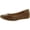 Brown, variant on Womens Eliana Woven Slip On Ballet Flats