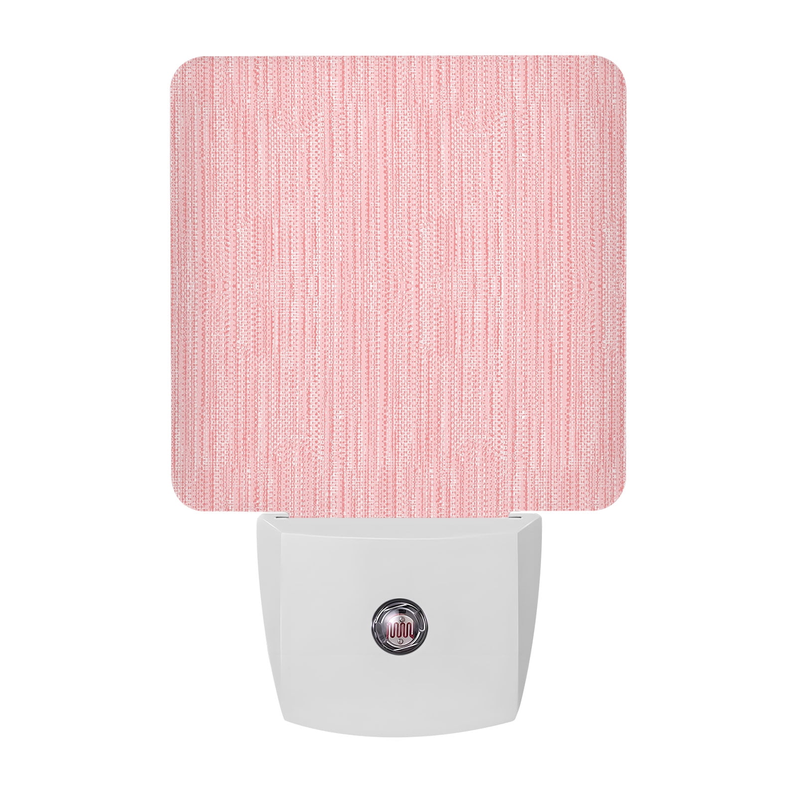 Pink Night Lights Country Vintage Minimalist Solid Color Backdrop Smart Auto Dusk to Dawn Sensor Nightlights Plug-in Nightlight for Bedroom Bathroom Living Room Kitchen Hallway