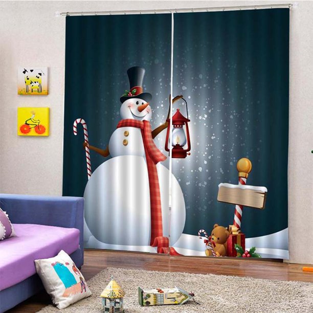 Cortinas de Panel Opaco Cortinas de Tela con Estampado de fotografía en 3D Decoración de Dormitorio para (fondo oscuro) Soledad Cortina opaca