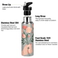 thumbnail image 3 of Yayeee 33oz Insulated Water Bottle Double Wall Stainless Steel with Flip Straw Lid, Stars Flower, 3 of 7