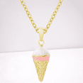 thumbnail image 2 of Ice Cream Cone Pendant - Sweet and Playful Necklace, 2 of 5