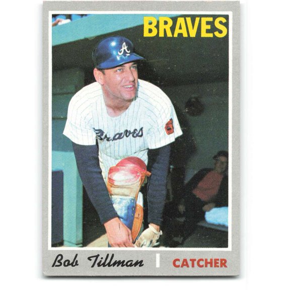 1970 Topps #668 Bob Tillman EX/NM Atlanta Braves Baseball