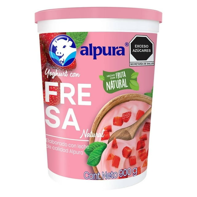 Yoghurt Alpura con fresa 900 g