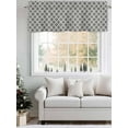 thumbnail image 5 of Plaid Valances for Windows, Rod Pocket Kitchen Valance Curtains - Soft & Washable Small Window Treatment for Living Room,&nbsp;Bathroom, Grey , 42x12 Inch, 1 Panel, 5 of 9