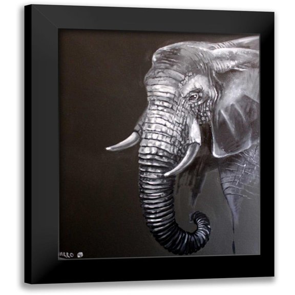 Colberg, Lisa 12x14 Black Modern Framed Museum Art Print Titled - Elephant Grounds 1