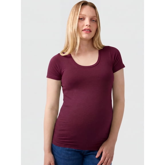 Ingrid & Isabel For Every Belly Women’s Maternity Fitted Scoop Tee, Sizes S-XXL
