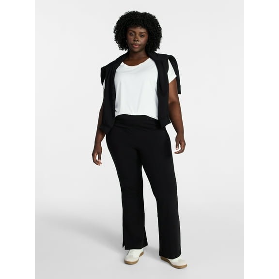 Terra & Sky Women's Plus Size Flare Leggings, Sizes 0X-5X