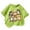 Light Green, variant on Gyujnb Cute Cat Print Crew Neck Short Sleeve T Shirt Casual Play and Daily Wear (Little Girls, Big Girls),10-12 Years
