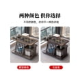 thumbnail image 5 of Mesa de té de balcón de madera maciza, mesa de té pequeña para el hogar, combinación de sillas, tetera hirviendo, una pieza, dos personas bebiendo té t, 5 of 5
