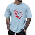 thumbnail image 1 of Tops para hombre, blusas y camisas de manga corta con cuello redondo para hombre, camisetas casuales con estampado de moda para hombre, blusa de manga corta, blusa de poliéster para hombre., 1 of 4