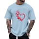 thumbnail image 1 of Tops para hombre, blusas y camisas de manga corta con cuello redondo para hombre, camisetas casuales con estampado de moda para hombre, blusa de manga corta, blusa de poliéster para hombre., 1 of 4