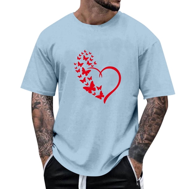Tops para hombre, blusas y camisas de manga corta con cuello redondo para hombre, camisetas casuales con estampado de moda para hombre, blusa de manga corta, blusa de poliéster para hombre.