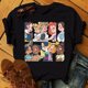 thumbnail image 1 of Camiseta de dibujos animados de Disney para mujer, ropa Y2k de princesa linda, camiseta gráfica Kawaii, de manga corta Camisetas estampadas, camisetas ajustadas, 1 of 5