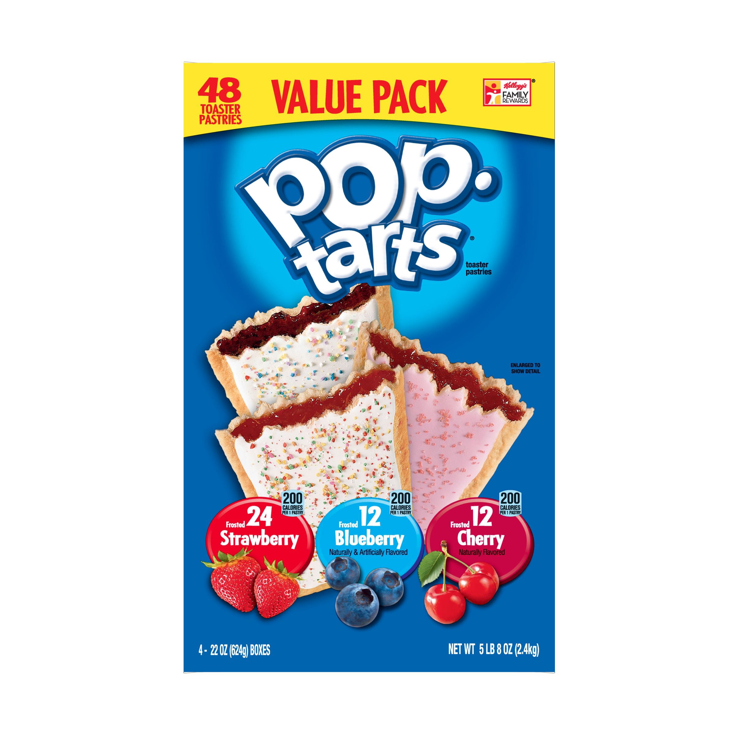Pop-Tarts Variety Pack Breakfast Toaster Pastries, 88 oz, 48 Count