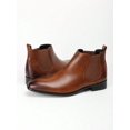 thumbnail image 3 of Business Brown Boots For Men, Ombre Pattern Slip On Chelsea Boots, 3 of 4