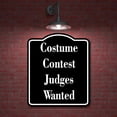thumbnail image 2 of Costume Contest Judges Wanted BLACK Aluminum Composite Sign 15''x18'', 2 of 9