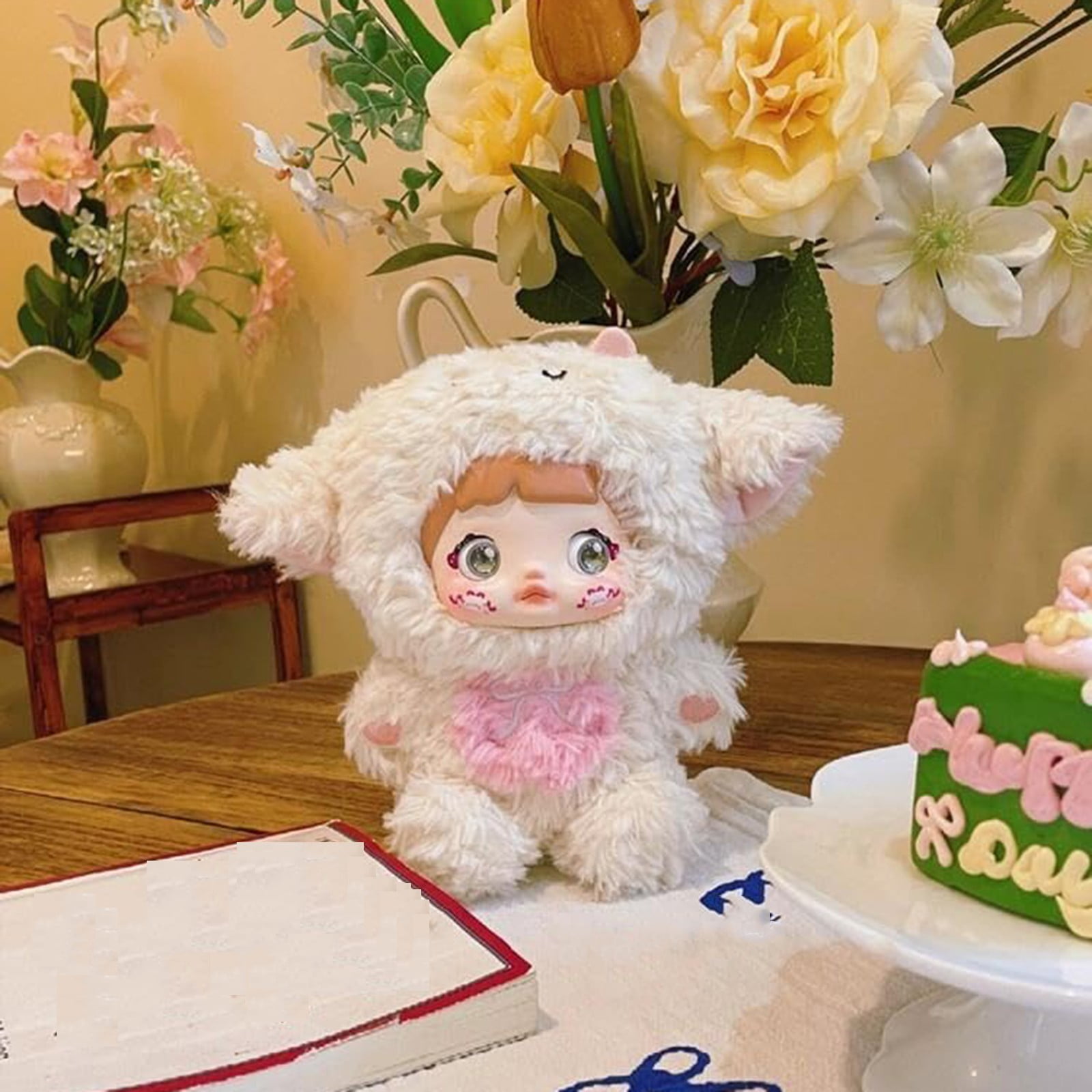 TOP TOY Nommi Blind Box Plush Doll Nommi Loveliness Never Ends Series Kawaii Plushie Toys Figure Doll Cute Xmas Collectible  Birthday Gift for Girls (A,1PC- Random)