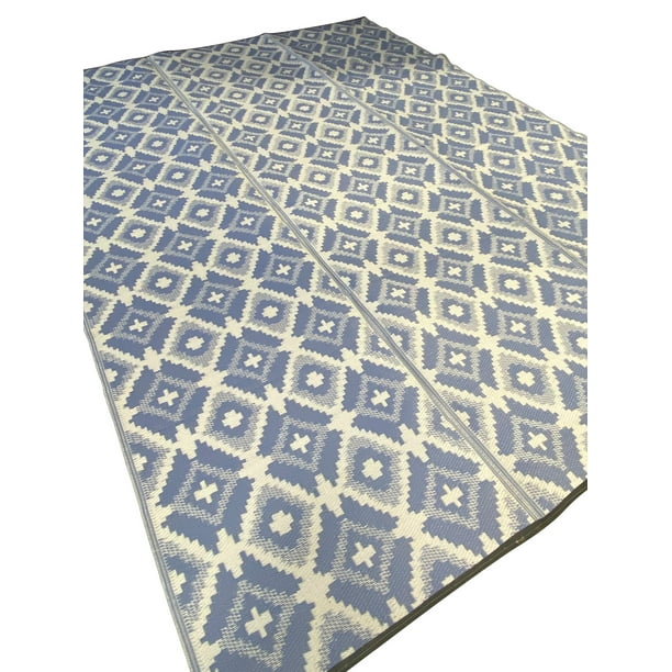 RV Outdoor Rug, Waterproof Patio Rugs Outdoor 9x12 feet, Portable