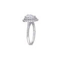thumbnail image 3 of 2.60 Carat (Ctw) Lab-Created Moissanite Heart Promise Ring in 10K White Gold for Women, 3 of 5