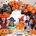 thumbnail image 5 of Halloween Party Balloon Set 148Pcs Orange Black Balloons With Ribbon Glue Dots For Indoor Outdoor Party Decorations, 5 of 8