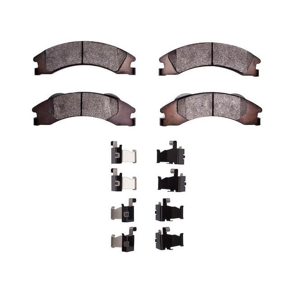 Rear Brake Pad Set - Compatible with 2008 - 2019, 2021 - 2023 Ford E-350 Super Duty 2009 2010 2011 2012 2013 2014 2015 2016 2017 2018 2022