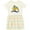 Natural with Stripes, variant on Blue and Gold Macaw Parrot Girls Toddler Dress