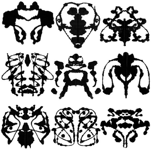 Art.com Nine Rorschach Test Art Print by akova, 24" x 24"