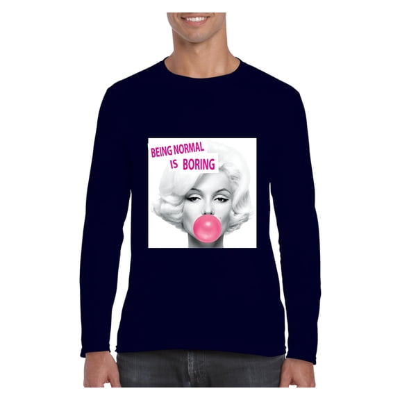 MmF - Mens Long Sleeve T-Shirts, up to Size 5XL - Marilyn Monroe