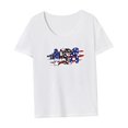 thumbnail image 4 of Camiseta de mujer de verano con cuello redondo y manga corta para viaje, senderismo, regalo para mujer M, 4 of 7