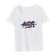 thumbnail image 4 of Camiseta para Mujer Yinane Trajes de Verano camiseta de manga corta Suave para Deportes Calle Vacaciones S, 4 of 7
