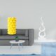 thumbnail image 2 of Jarrón de flores,Jarrón de flores para decoración del hogar,adorno de mesa de porcelana,Jarrón geométrico creativo para decoración de escritorio de oficina,Escultura abstracta de, 2 of 8