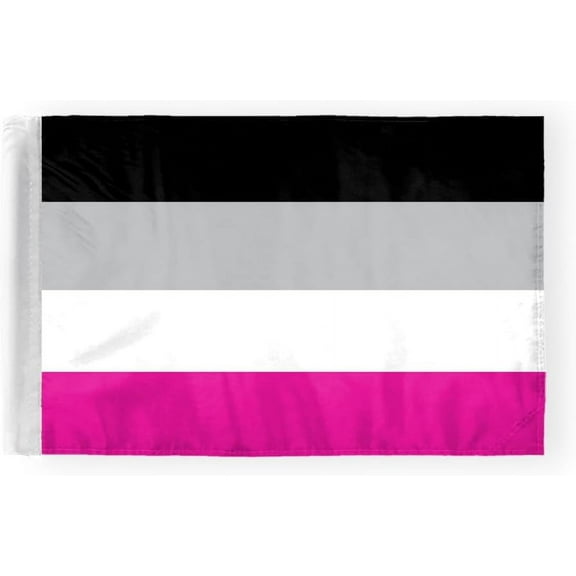 AGAS Gynephilia Pride Motorcycle Flag 6x9 inch - Double-Layered Printed 2-Ply Durable Knitted Polyester - 0.75 inch Sleeve- Fits on 3/8" Mount Pole