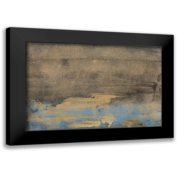 Bramma, Lila 14x11 Black Modern Framed Museum Art Print Titled - Bronze and Blue I