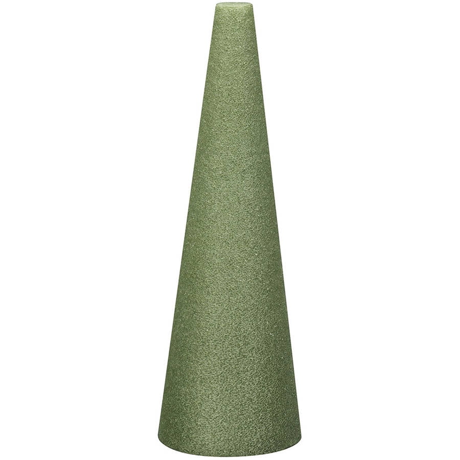 FloraCraft Foam Cone 3.8 inch x 8.8 inch Green