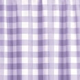 thumbnail image 6 of Your Zone Gingham Plaid Blackout Curtain Panel Pair, Set of 2, Lilac, 37" W x 54" L, 6 of 6