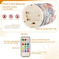 thumbnail image 5 of Yayeee Flameless Candles with Remote Flickering Battery Operated Multi Color Changing, White Sea Plants, 5 of 7