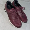thumbnail image 1 of New Balance Men’s Athleisure Shoes Size 12.5 M Burgundy Leather Going Out Active, 1 of 6