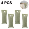 thumbnail image 1 of Paquete de 4 bolsas purificadoras de aire de carbón de bambú activado, bolsas desodorantes de zapatos de carbón activado, eliminador de olores para coche, zapatos, armario, baño (75 g por paquete), 1 of 8